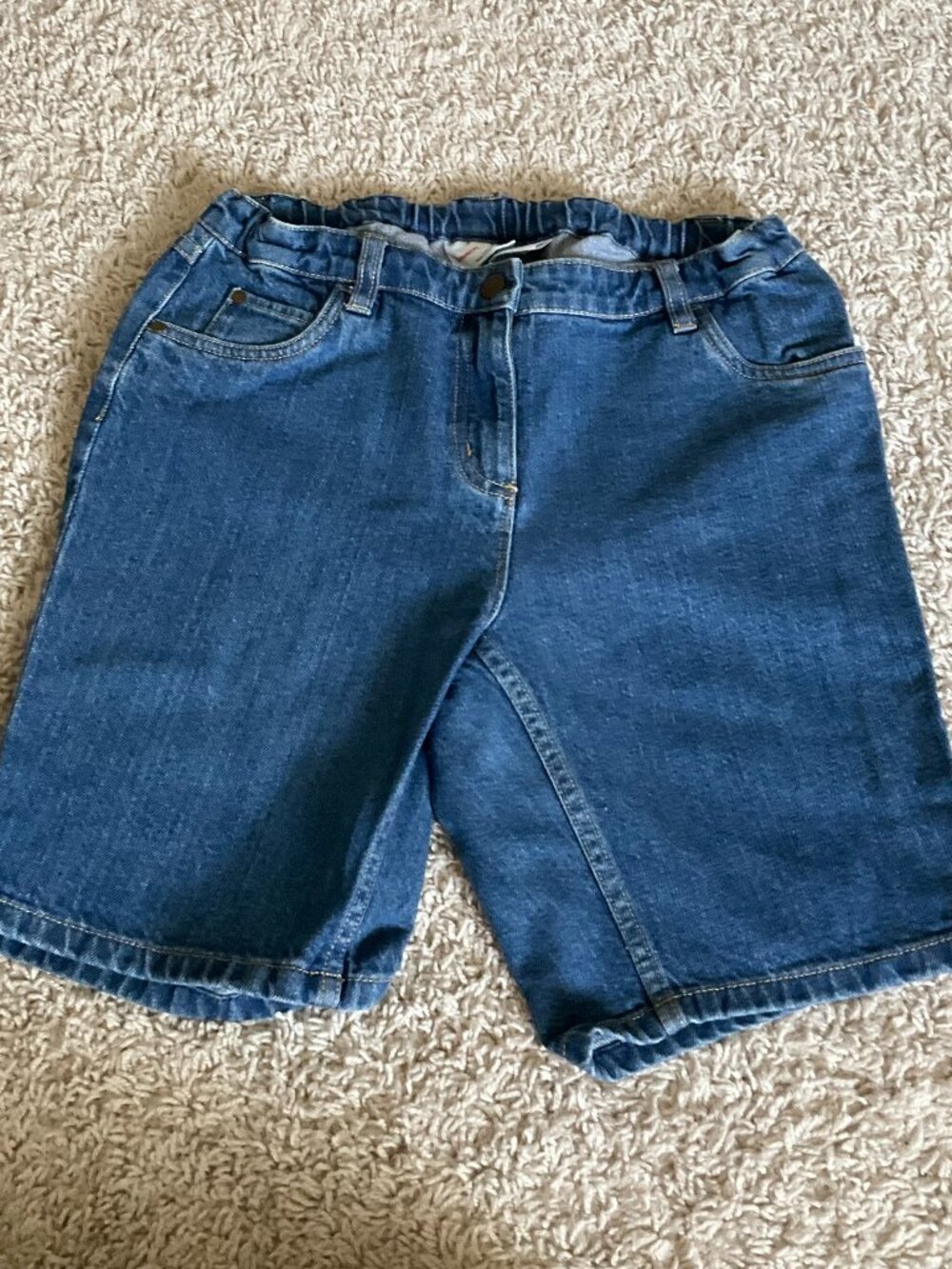 Hanna Andersson denim shorts for girls. Size: 160 (US 14). blue.